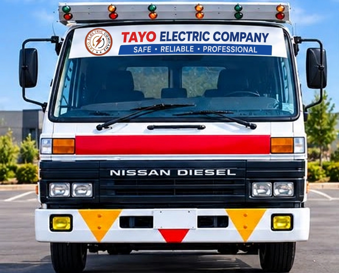 Front of Tayo Electric service truck